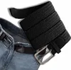 Elegante cintura elastica in tessuto nero solido Anteprima dell’immagine prodotto 10