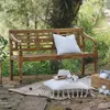 Massive Sitzbank CHRISTOS Antique-Natural 150cm Massivholz Produktbild-Vorschau 1