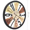 vidaXL Orologio da parete in metallo 60 cm Multicolore Anteprima dell’immagine prodotto 6