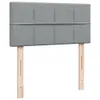 Möbel Boxspringbett mit Matratze Hellgrau 80x200 cm Stoff - Produktbild-Vorschau 7