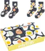 2 Paar Lange Socken für Kinder 30-35, Socken mit Eiermuster Produktbild-Vorschau 1