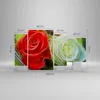 Bild auf Leinwand - Leinwandbild - Blumen Blumenstrauß Rose Produktbild-Vorschau 3