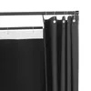 Cabine d'essayage portable noire avec rideau occultant pour Voir les images du produit 5