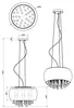Globo Lighting lampada a sospensione in metallo cromato, 5x Anteprima dell’immagine prodotto 11