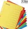 Register für Ordner A4 Karton 10 farbige Tabs in 5 Produktbild-Vorschau 1