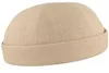 Bullani randloses Docker Cap aus 100% Leinen in beige