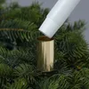 Stabkerzenhalter - Kerzenpick für Adventskranz - ohne Dorn - Metall - H: 9cm - gold - 4 Stück Produktbild-Vorschau