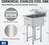 Zlewozmywak ze stali nierdzewnej SucceBuy 21 "x41". W Podgląd zdjęcia produktu 2