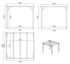 Tettoia posto auto coperto in legno 3x3 m - 9 m2 Anteprima dell’immagine prodotto 3