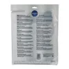 The image shows the packaging of a product, which is a filter mat for a range hood. The packaging is transparent and displays product information in multiple languages. Produktbild-Vorschau