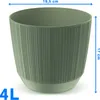 Doniczka Osłonka Domowa 19,5 Cm Ryfo Na Stół Parapet Do Podgląd zdjęcia produktu 3
