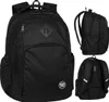 A collage of a black backpack shown from different angles. Podgląd zdjęcia produktu