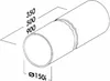 Naber Rohr 150 Rundrohr, lose, 500 mm lang, weiß  - Produktbild-Vorschau 4