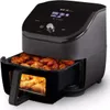 A black Instant Pot Vortex Plus Airfryer with chicken wings inside the basket, displayed on a white background. Produktbild-Vorschau