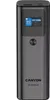 A close-up studio shot of a dark gray Canyon power bank with a digital display. Náhled obrázku produktu