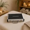 Set di 16 pietre per massaggio SPA basalto nere in custodia Anteprima dell’immagine prodotto 15