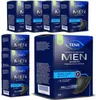 Several boxes of Tena Men Active Fit Protective Shield incontinence pads are displayed. Podgląd zdjęcia produktu