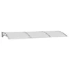 vidaXL Tettoia per porte grigio 300x100 cm in policarbonato Anteprima dell’immagine prodotto 9