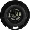 A close-up, top-down view of a black and white vacuum cleaner filter. Produktbild-Vorschau
