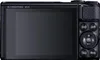 The back of a black digital camera is shown. Podgląd zdjęcia produktu