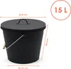 3.11 Seau à cendres ovale en noir - env. 35 x 25 x 30,5 cm Voir les images du produit 2