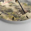 Wanduhr - Rund - Glasuhr - Cowboy Cowgirl Pferd - 40x40cm - Produktbild-Vorschau 5