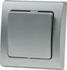 DELPHI Wechsel-Schalter 250V/ 10A, inkl. Rahmen, UP, silber Produktbild-Vorschau 2