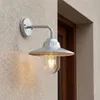 Außenwandleuchte Silber E27 IP44 T:31 cm Maritim Glas Produktbild-Vorschau 1