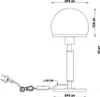 Globo Lighting Tischleuchte Metall Nickel matt, 1x E27 Produktbild-Vorschau 10