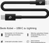 Apple MEQM4ZM/A Lightning-Kabel 0,2 m Schwarz Produktbild-Vorschau 4