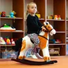 Aga4Kids Houpací koník MR1310 Světle hnědý Náhled obrázku produktu 2