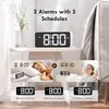Cyfrowy budzik z dużym wyświetlaczem LED, podwójną funkcją Podgląd zdjęcia produktu 7