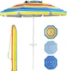 Slnečník φ220cm, záhradný slnečník s nastaviteľným uhlom, Náhľad obrázku produktu 1