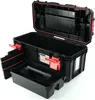 An open black toolbox with red accents, shown from a slightly elevated angle against a white background. Anteprima dell’immagine prodotto