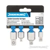 4 x Steckschlüsseladapter 1/4" 3/8" 1/2" zöllig Produktbild-Vorschau 4