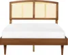 BELIANI Bett Hellbraun Gummibaumholz mit Lattenrost 140 x Produktbild-Vorschau 4