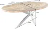 riess-ambiente Esstisch BARRACUDA 220cm braun silber Produktbild-Vorschau 7