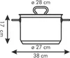 Topf HOME PROFI mit Deckel ø 28 cm, 10,0 l Produktbild-Vorschau 4