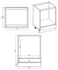 L-Form Küchenzeile ESSEN mit Arbeitsplatte 230x230cm grau Produktbild-Vorschau 6