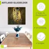 ARTland Glasbild Der Kuß Größe: 45x60 cm Produktbild-Vorschau 3