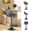 A bar stool is shown in a kitchen setting and in multiple views on a white background. Voir les images du produit