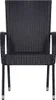 vidaXL Chaises de jardin empilables 2 pcs. Poly rotin noir Voir les images du produit 20
