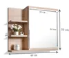 Spiegelschrank 60x50 Sonoma Eiche, Badezimmerschrank mit Produktbild-Vorschau 3