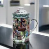 Keramik Teetasse mit Deckel + Sieb für Losen Tee mit Produktbild-Vorschau 3
