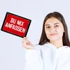 Du nix anfassen Warn- und Hinweisschild im Used-Look Produktbild-Vorschau 3