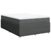 Boxspringbett mit Matratze Dunkelgrau 140x200 cm Stoff Produktbild-Vorschau 1