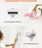 Collage showing different attachments for a cleaning device and how they are used. Náhled obrázku produktu