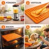 BURI 2x tapis de cuisson 39,5 x 27,7 cm Biscuits pour Voir les images du produit 4