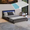 Juskys Polsterbett Paris 140 x 200 cm Kunstleder mit LED, Produktbild-Vorschau 1