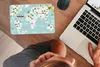 MuchoWow® Mauspad Mousepad Weltkarte - Kinder - Flugzeug - Produktbild-Vorschau 3